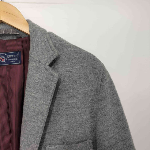 ザダファーオブセントジョージ The DUFFER of ST.GEORGE エルボーパッチ 胡桃ボタン ウールテーラードジャケット メンズ